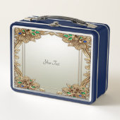 Elegante Gouden Sierlijke Lunchbox (Voorkant)