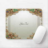 Elegante Gouden Sierlijke Muismat (Met muis)