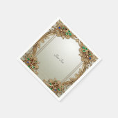 Elegante Gouden Sierlijke Servetten (Hoek)