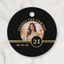 Elegante gouden signatuurmonogram met foto