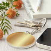 Elegante gouden Sjabloon enkelzijdige blanco cirke Sleutelhanger (Voorkant Rechts)