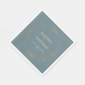 Elegante Gouden Slinger Bruiloft Servet (Hoek)