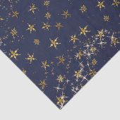 Elegante gouden sneeuwvlok Kerstmis Twinkle Star N Tissuepapier (Detail)