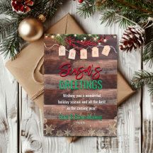 Elegante gouden sneeuwvlokken groene bladeren Kers