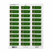 Elegante gouden sneeuwvlokken, kerstboomlabel etiket (Full Sheet)