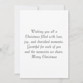 Elegante gouden sprankeling vrolijke kerst Kaart (Achterkant)