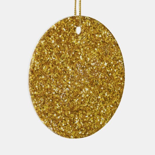 Elegante gouden sprankelingen keramisch ornament (Rechts)