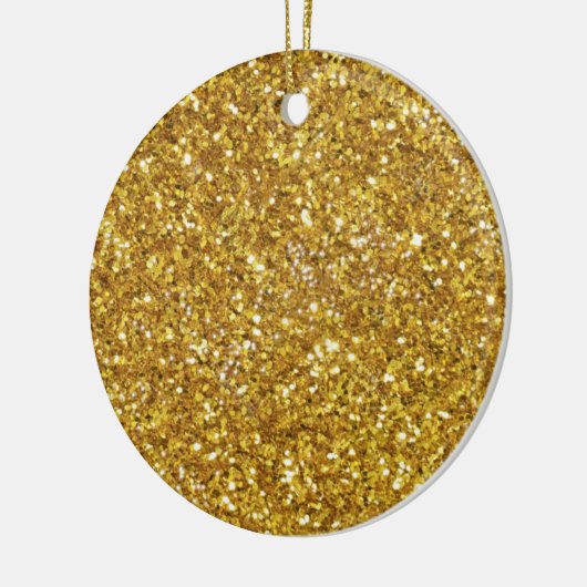 Elegante gouden sprankelingen keramisch ornament (Links)