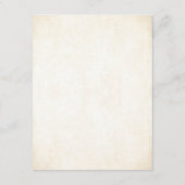 Elegante gouden sprookjeskroon informatiekaartje (Achterkant)