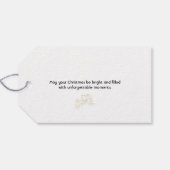 Elegante Gouden Ster met Delicate Glow Minimalist Cadeaulabel (Achterkant Horizontaal)
