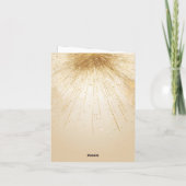 Elegante Gouden Ster met Delicate Glow Minimalist Feestdagen Kaart (Achterkant)