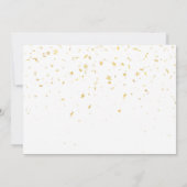 Elegante gouden sterren foto pensioen partij kaart (Achterkant)