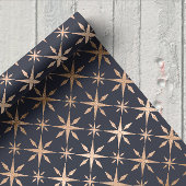 Elegante gouden sterren Paarse Inpakpapier Vel