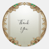 Elegante gouden  Sticker (Voorkant)