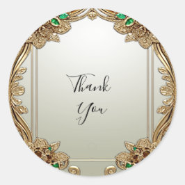 Elegante gouden Sticker