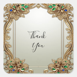 Elegante gouden Sticker