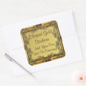 Elegante gouden Stickers (Envelop)