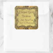 Elegante gouden Stickers (Tas)