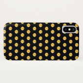 Elegante gouden stippen Case-Mate iPhone case (Achterkant (horizontaal))