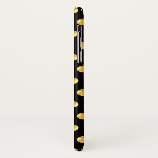 Elegante gouden stippen Case-Mate iPhone case (Achterkant/links)