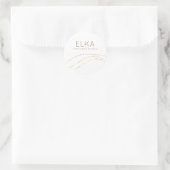 Elegante gouden Stippen Designer Sticker (Tas)