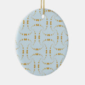 Elegante gouden stippen keramisch ornament (Rechts)
