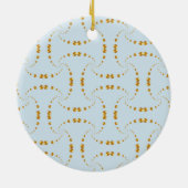 Elegante gouden stippen keramisch ornament (Achterkant)