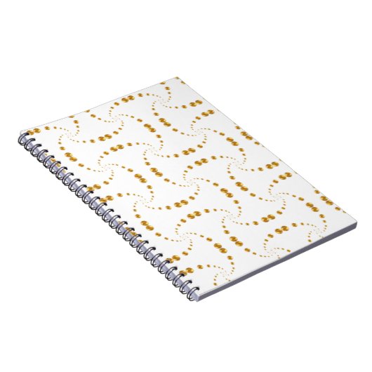 Elegante gouden stippen notitieboek (Rechterzijde)