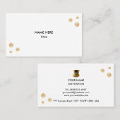 Elegante Gouden Stippen Visitekaartje (Voorkant / Achterkant)