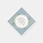 Elegante Gouden Stof Blauw Groen Huwelijksfeest Servet (Hoek)