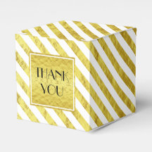 Elegante gouden strepen Dank u