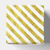 Elegante gouden strepen Dank u Bedankdoosjes (Bovenkant)