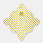 Elegante gouden strepen Dank u Bedankdoosjes (Uitgevouwen)