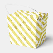 Elegante gouden strepen Dank u Bedankdoosjes (Achterkant)