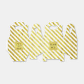 Elegante gouden strepen Dank u Bedankdoosjes (Uitgevouwen)