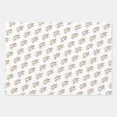 Elegante gouden tak rode en groene kerst inpakpapier vel (Voorkant 2)