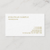 Elegante gouden tekst Premium dik papier luxe Visitekaartje (Achterkant)