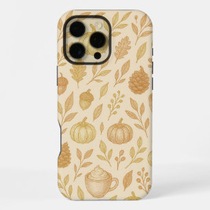 Elegante gouden telefoonhoes voor herfst iPhone 16 pro max hoesje