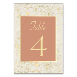 Elegante Gouden Terracotta Kaart