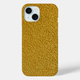 Elegante Gouden Textuur Bescherming iPhone 15 Case