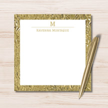 Elegante gouden textuur één rand monogram naam