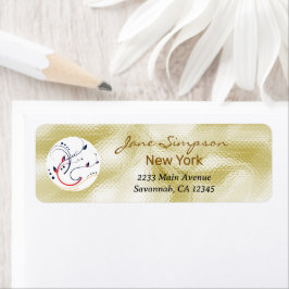Elegante gouden textuur logo visitekaartje etiket