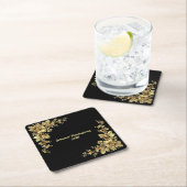 Elegante gouden Thanksgiving Kartonnen Onderzetters (Insitu)