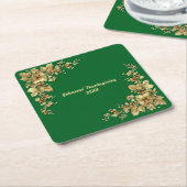 Elegante gouden Thanksgiving Kartonnen Onderzetters (Schuin)