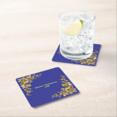 Elegante gouden Thanksgiving Kartonnen Onderzetters (Insitu)