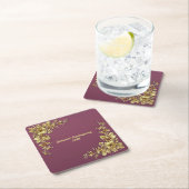 Elegante gouden Thanksgiving Kartonnen Onderzetters (Insitu)