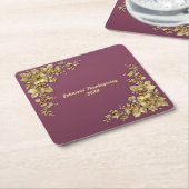 Elegante gouden Thanksgiving Kartonnen Onderzetters (Schuin)