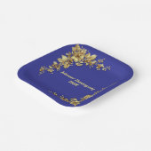 Elegante gouden Thanksgiving Papieren Bordje (Gebogen)