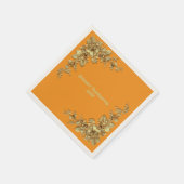 Elegante gouden Thanksgiving Servet (Hoek)