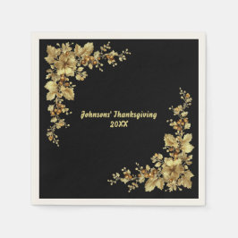 Elegante gouden Thanksgiving Servet
